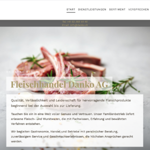 Website Paket – Fleischhandel Danko AG