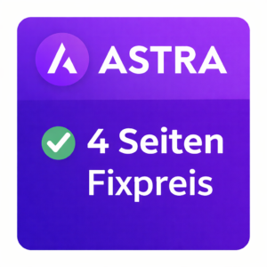 Astra Theme Implementierung (4 Seiten) – Fixpreis